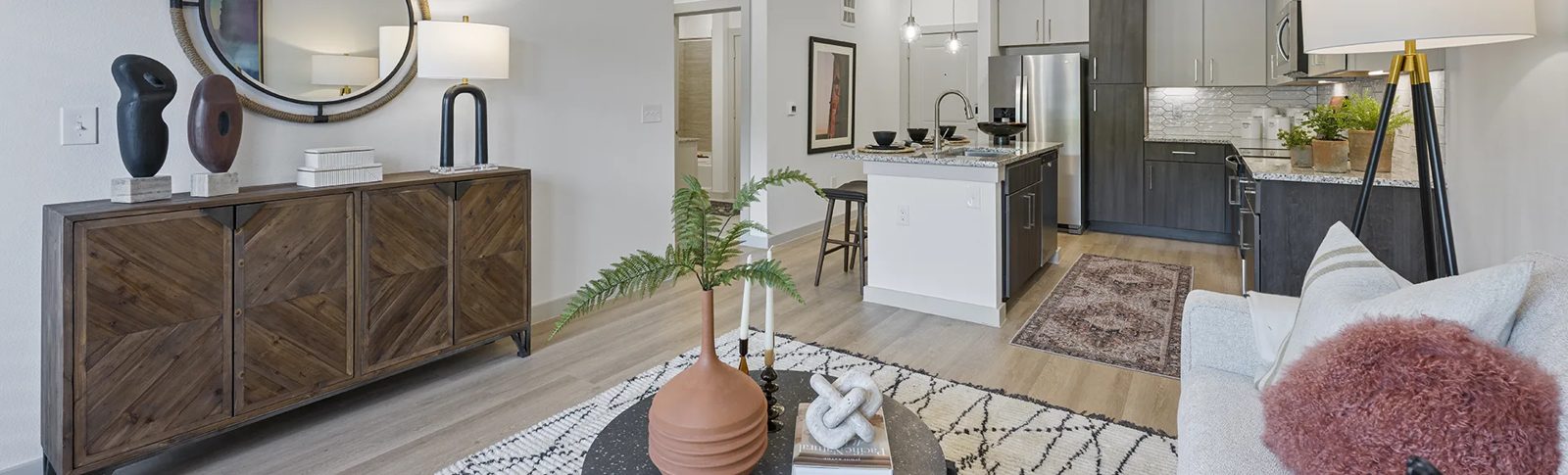 Define Living apartment interior